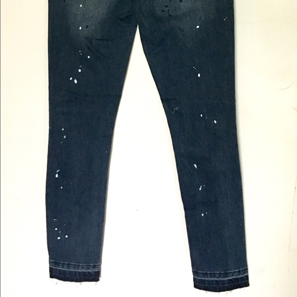 Dollhouse Juniors Tina Wash Paint Splatter Jeans - Picture 6 of 8